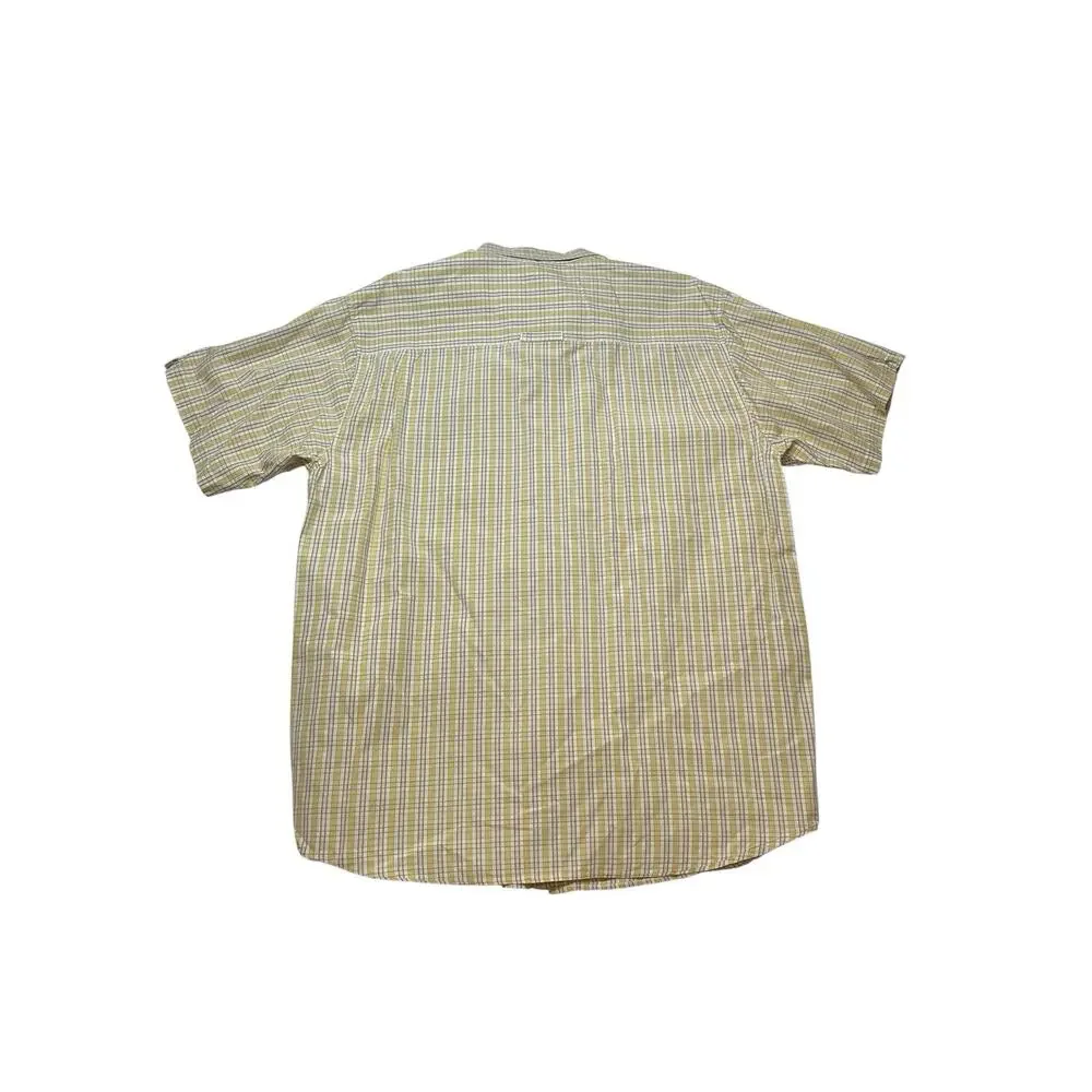 The North Face A5 Series Beige plaid button-up short sleeve shirt Men’s Size XXL